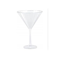 Bulk 24 739ml Jumbo Disposable Martini Glass 18x25cm