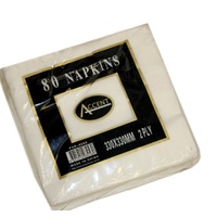 bulk 3840 White Napkin Lunch 2ply 33cm