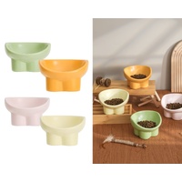bulk 16 Elevated Ceramic Pet Bowl 4 Assort 14x9cm