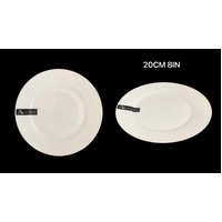 bulk 24 White Fine Bone China Side Plate 8ln 20x2cm