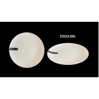 bulk 24 White Fine Bone China Side Plate 8ln 20x2cm