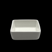 bulk 48 White Bone China Square Dish 6x6cm
