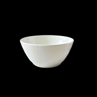 bulk 24 White Fine Bone China Embossed Bowl 11x6cm
