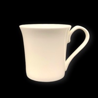 bulk 24 White Bone China Flare Mug 310ml 9x9cm