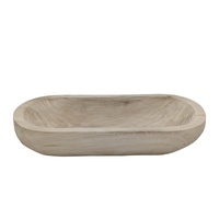 bulk 4 Wood Boat Tray Rectangle 45cm