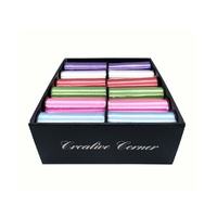 bulk 24 Satin Curling Ribbon On Spool 5mmx70m Assorted