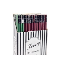 bulk 50 Cellophane Red & Green 70cmx3m on 38mm Core 40 Red 10 Green