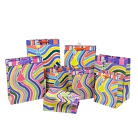 bulk 24 Xlarge Gift Bag Colourful Wave Assort 42cm