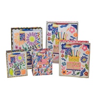 bulk 24 Medium Vigorous Flowers Gift Bag Assort 23cm