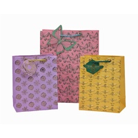 bulk 24 Large Foiled Luxury Garden Gift Bag 3 Assort 32cm