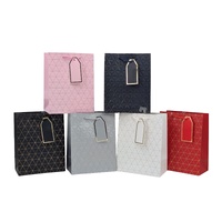 bulk 24 Medium Foiled Triangles Gift Bag 4 Assort 18x23cm