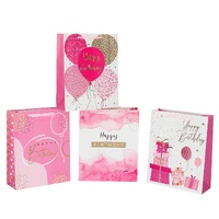 bulk 24 Large Pink Celeberation Gift Bag Assort 26x32cm