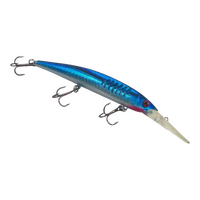 Finesse 'Flash Minnow' Blue Flash, 150mm Deep Diving Lure