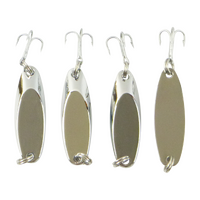 Finesse Chrome Kaster Jig, 7 Grams. Pack of 4 Jigs