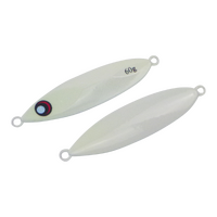 Finesse Slow Pitch Flutter Jig, 60gm, Lumo White, 2 pack