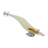 Finesse Rumoika Squid Jig, White Glow, size 3.5, 2 pack