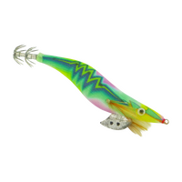 Finesse Rumoika Squid Jig, Lime Glow, size 3.5, 2 pack