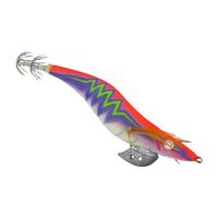 Finesse Rumoika Squid Jig, Red Flare, size 3.5, 2 pack