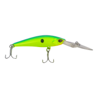Finesse Wobbler Diving Lure, Ballistic Green, 90mm