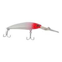 Finesse Wobbler Diving Lure, Red Head, 90mm