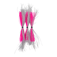 Dekoi Krystal Flash Lure Skirts, Silver Pink