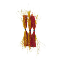 Dekoi Krystal Flash Lure Skirts, Red Neon