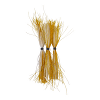 Dekoi Krystal Flash Lure Skirts, White Gold