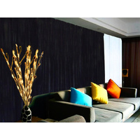 Large Velvet Curtains Black 600x230cm with 4m blockout+30 Hook, Pinch Pleat