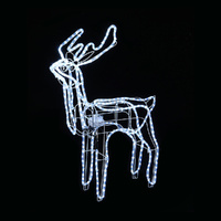 LED Ropelight Standing Reindeer Small Moving Cool White available in 2 types - Standing
