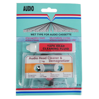 Audio Cassette Head Cleaner with Demagnetizer & Cleaning Fluid KC-02