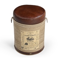 CYLINDRICAL CHATEAU OTTOMAN