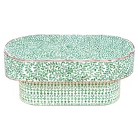 AMELIA OVAL MOTHER OF PEARL COFFEE TABLE
