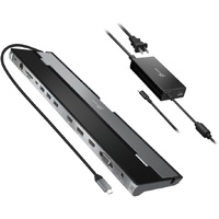 (Refurbished) JCD543P USB-C Triple Display Docking Station with 100W PD adaptor (USB-C to VGA/HDMI/DP, RJ45, SD card, USB-A x 3, USB-C x 1, USB-C PD)