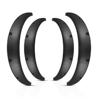 4 Pcs Universal Car Fender Flares Flexible Durable Body Wheel Extra Wide Arches