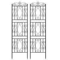 2 Pcs Large Metal Garden Trellis for Outdoor Yard & Patio