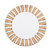Radiant Sunburst Mirror: Elegant Wall Mounted Decor for Your Living Space Size 80x80cm