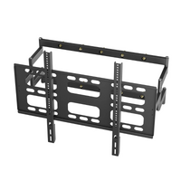 Black Heavy-Duty Swivel TV Wall Mount With Articulating Arm Support
