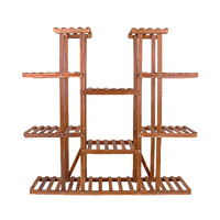 Large Wood Plant Stand Shelf