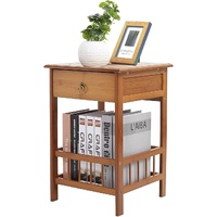 Classic Bedside Table Drawer Side Table Living Room Coffee Tea End Table