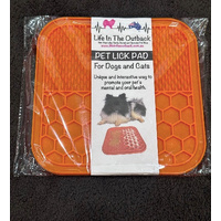 1x LIFE IN THE OUTBACK PET LICK PAD - Orange