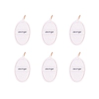 6 pcs Clevinger Eco Oval Facial Exfoliating Loofah – Biodegradable Skin Exfoliation Pads