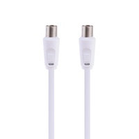 PLUGD 3 Meter PAL to PAL TV Antenna Cable with Female Adaptor