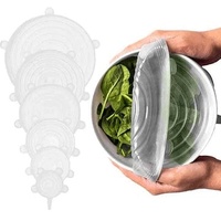 Cook Easy 6pcs Silicone Stretch Lids Set - 2 Pack