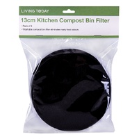 Living Today 6PC Kitchen Compost Bin Filter 13cm