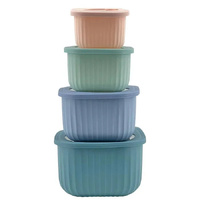 Cook Easy 4PC Square Nested Food Storage Set