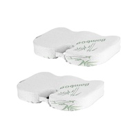 2 x Bamboo Memory Foam Pressure Relief Seat Cushion