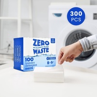 300 Pcs Ultra‑Concentrated Eco-Friendly Laundry Detergent Sheets – Plastic-Free, Pre‑Measured, No Mess
