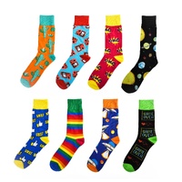 8 Pairs Fashion Novelty Funny Socks one Size 5-13 Men and Women Socks #3
