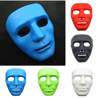 2x Robot Plain Mask Purge Style Halloween Scary Ghost Blank Mask Unisex - 2x Blue