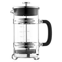 French Press Coffee Maker, 1 Liter Borosilicate Glass Coffee Press Tea Maker with Stainless Steel Filter, Large Glass French Presses Cold Brew for Cam